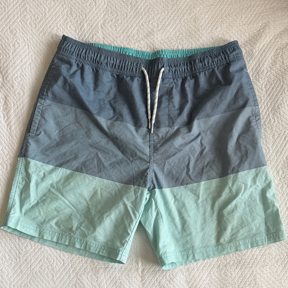 Goodfellow & Co Teal and Navy Board Shorts
